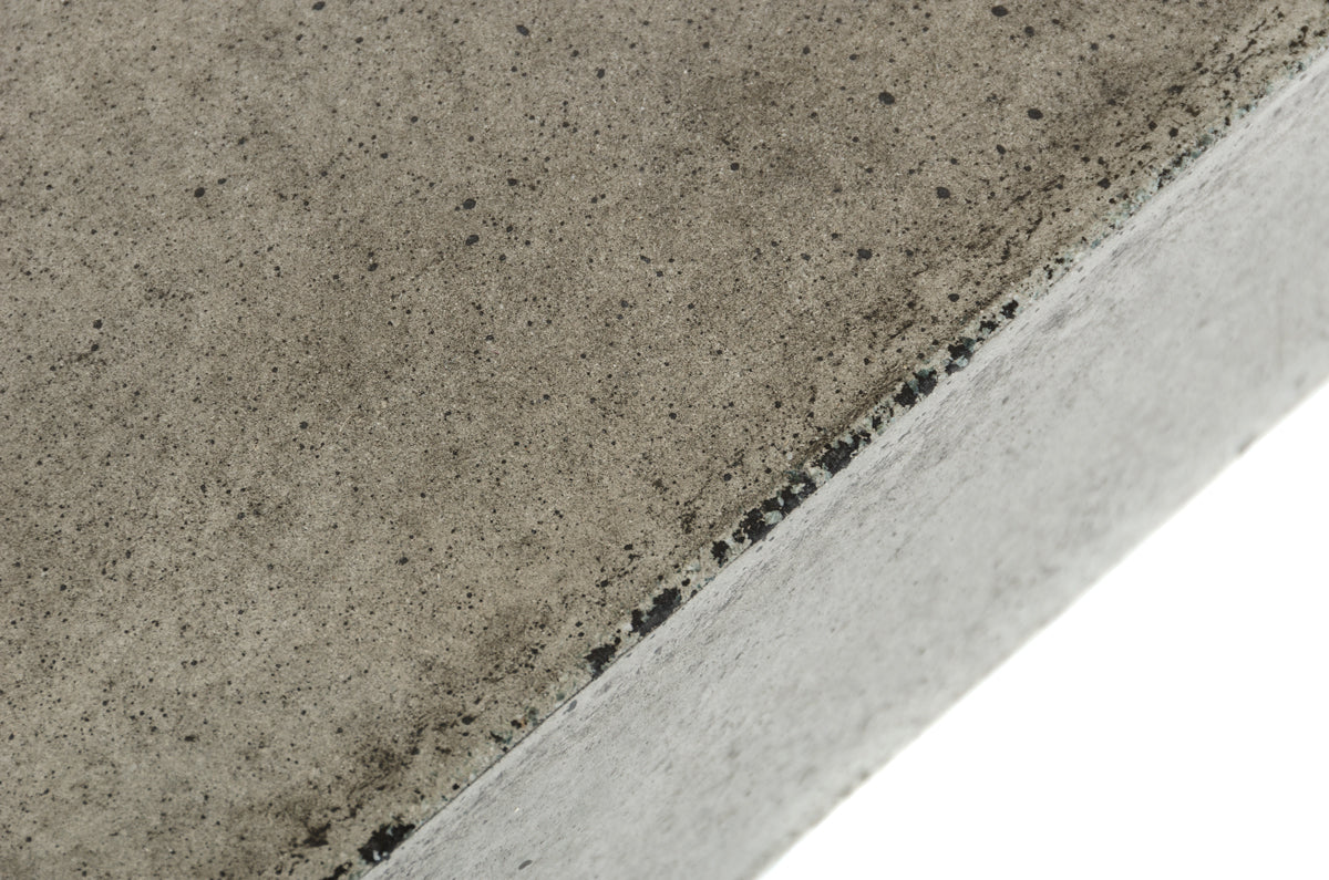 43" Gray and Dark Gray Concrete Square Block Coffee Table-7