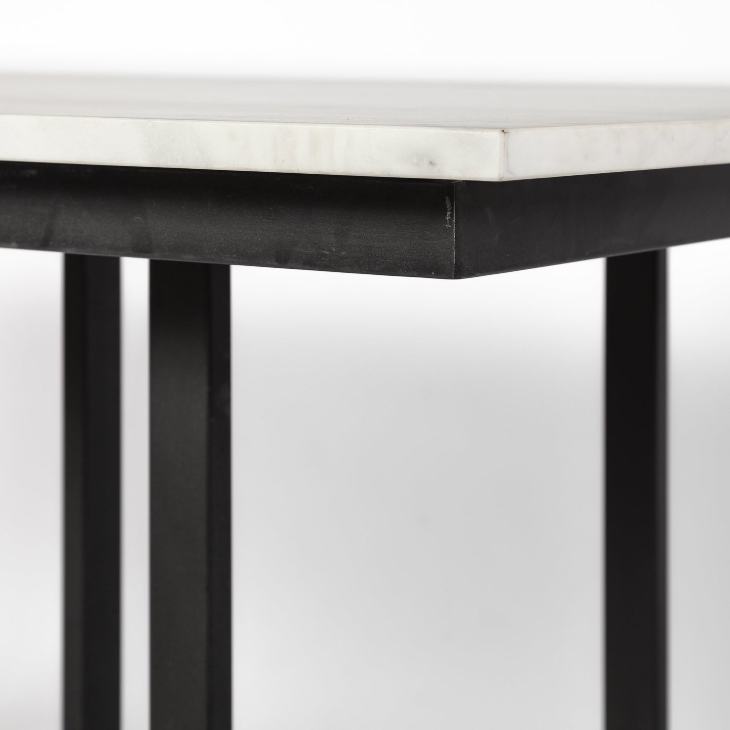 71" White And Black Dining Table-6