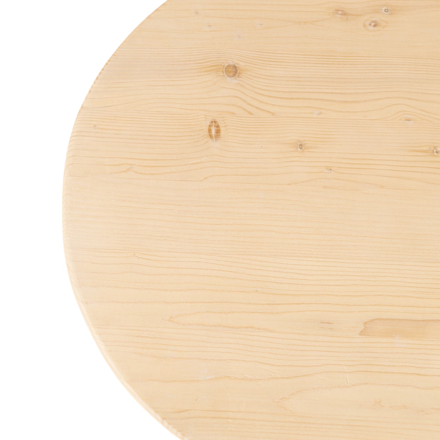 54" Natural Solid Wood Oval Solid Coffee Table-3