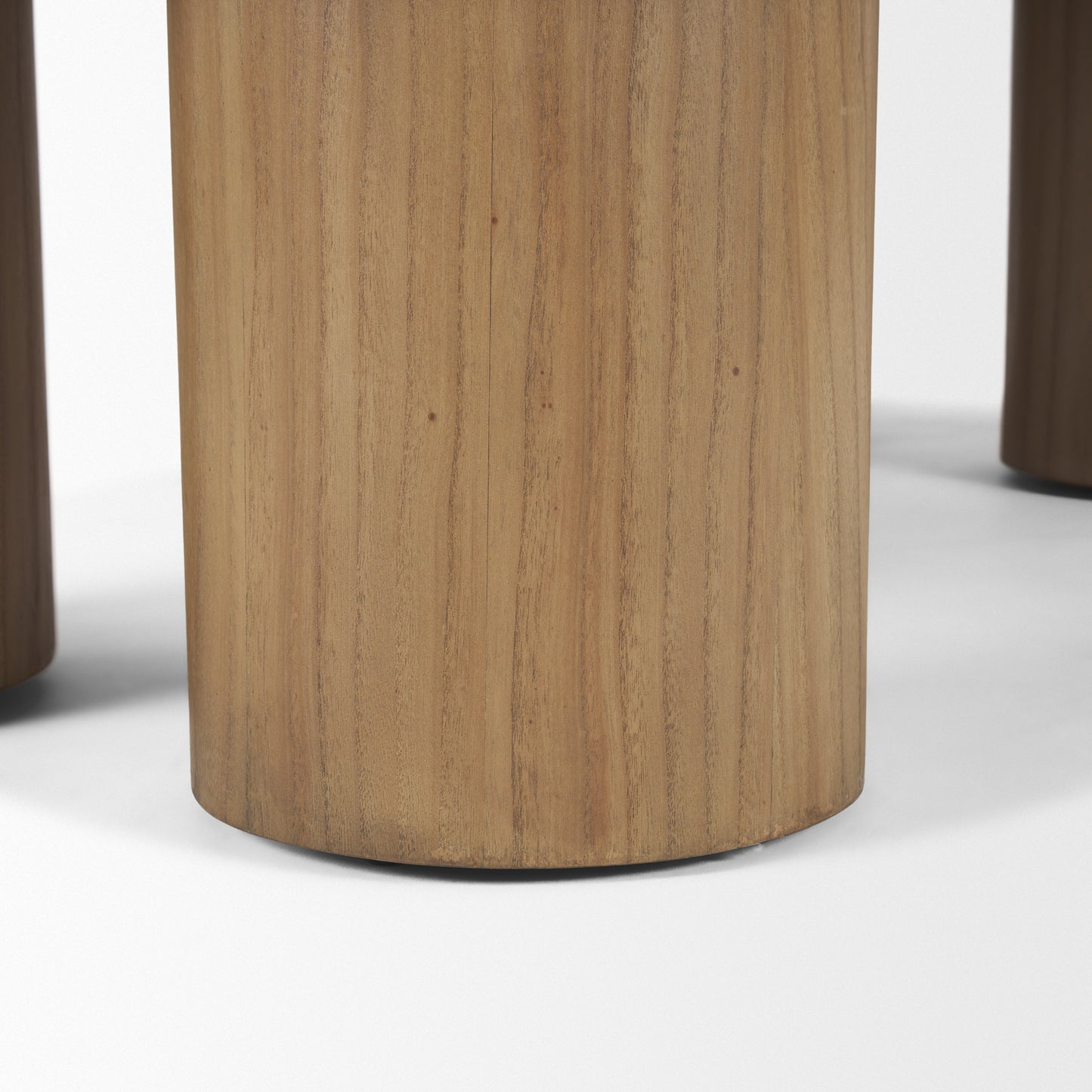 55" Natural Solid Wood Oval Coffee Table-8