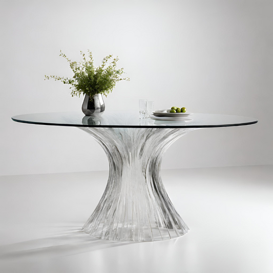 Luxe Glass Dining Table