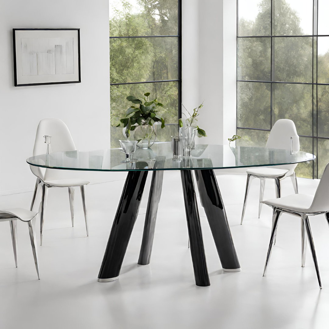 Eclipse Glass Dining Table