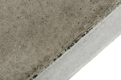 43" Gray and Dark Gray Concrete Square Block Coffee Table-7