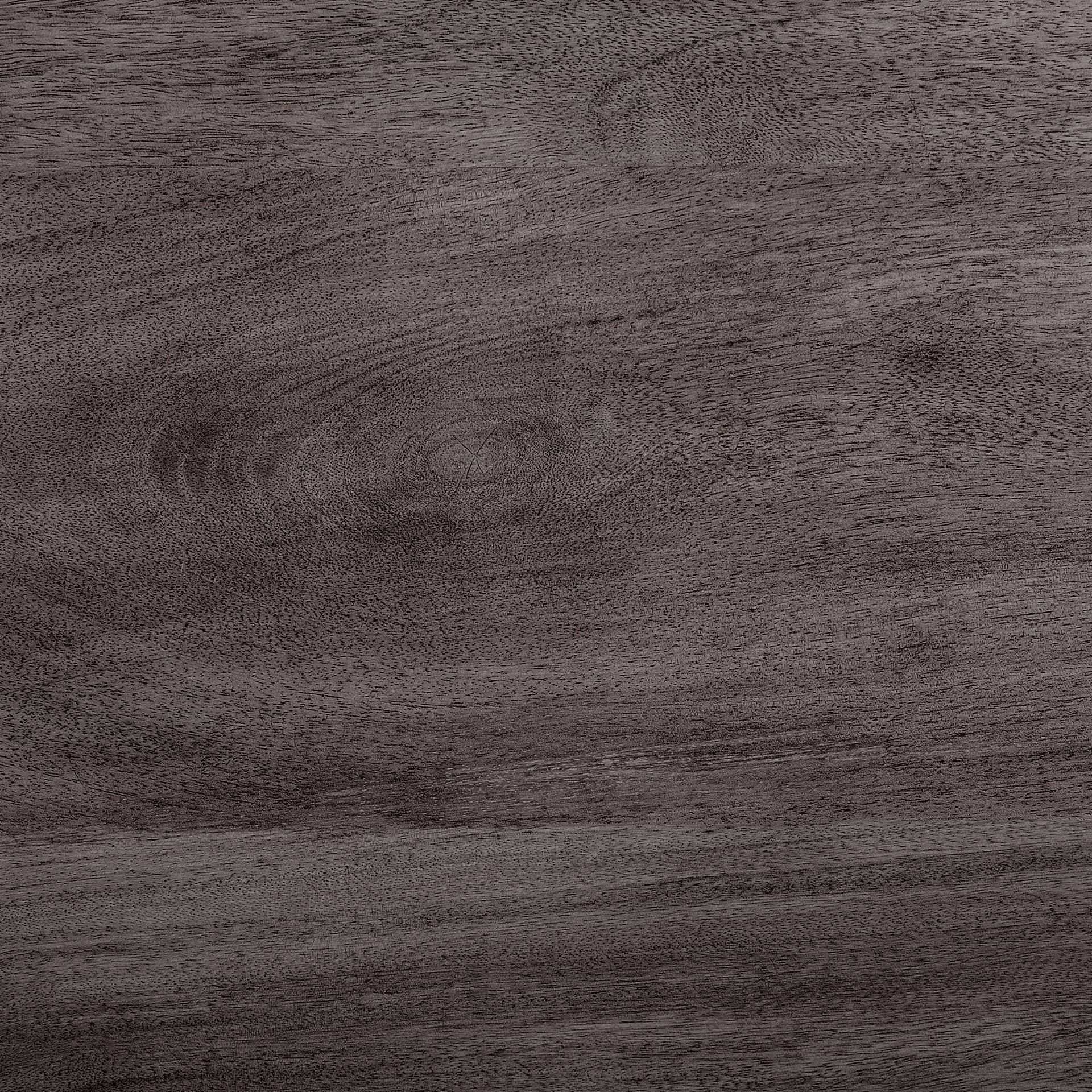 60" Gray Rounded Solid Wood Pedestal Base Dining Table-4