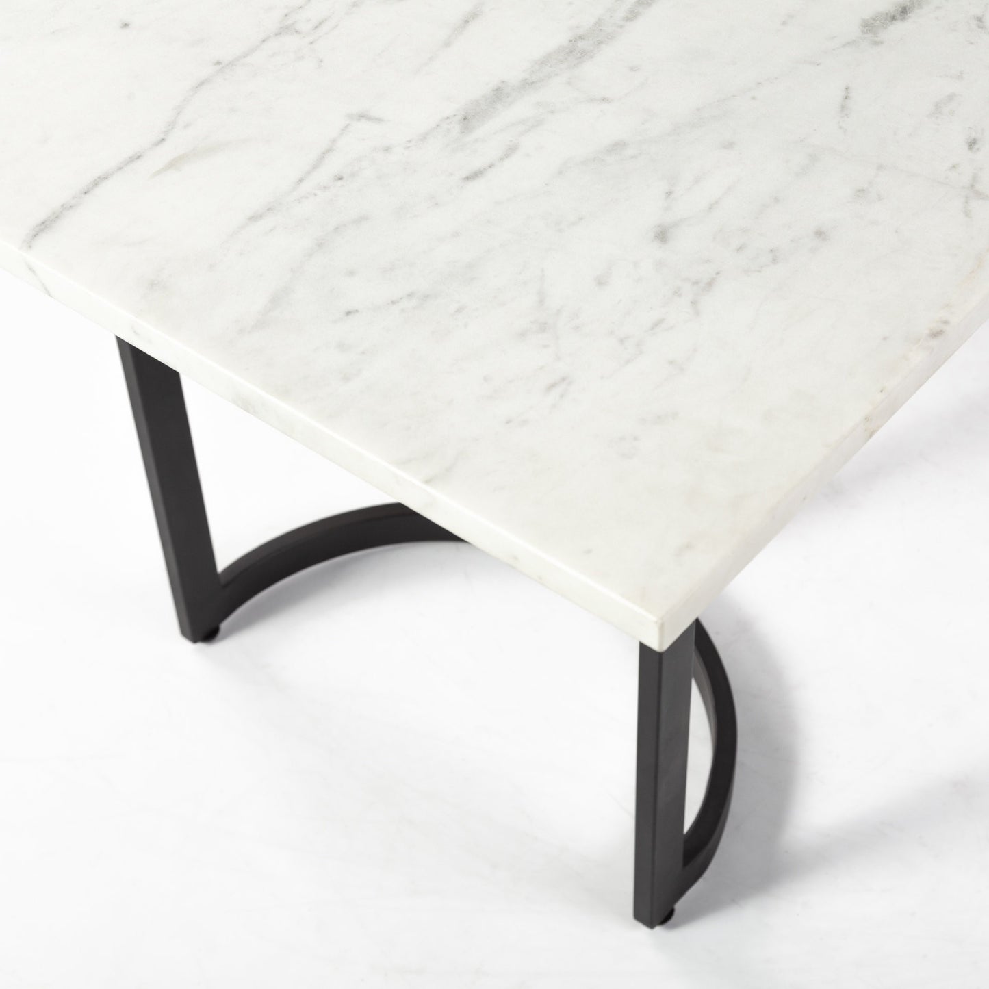 71" White And Black Dining Table-7