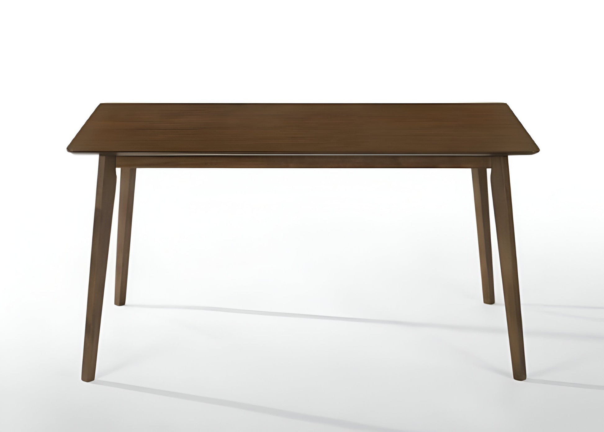 59" Brown Solid Wood Dining Table-1