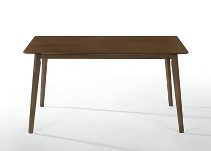 59" Brown Solid Wood Dining Table-1