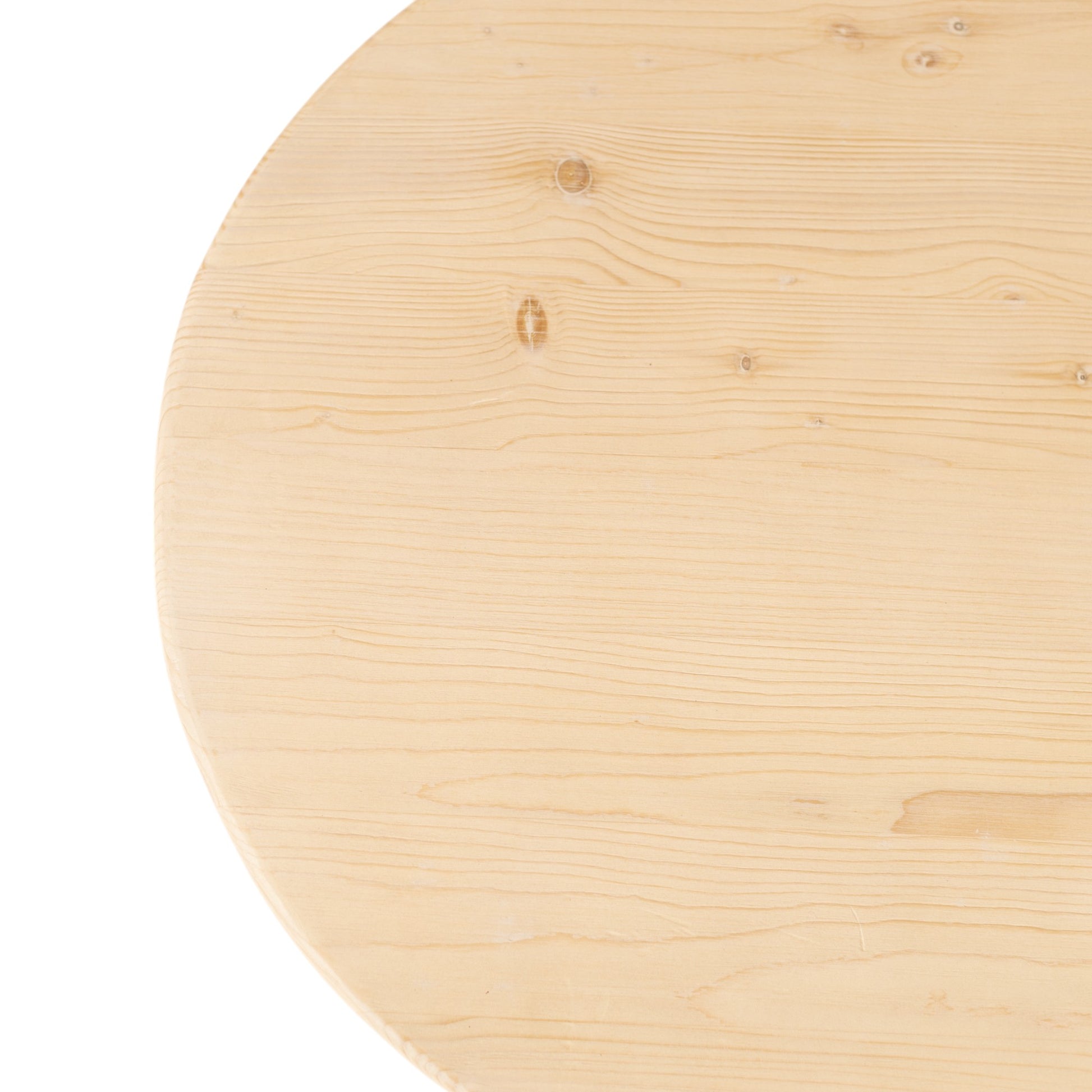 54" Natural Solid Wood Oval Solid Coffee Table-3
