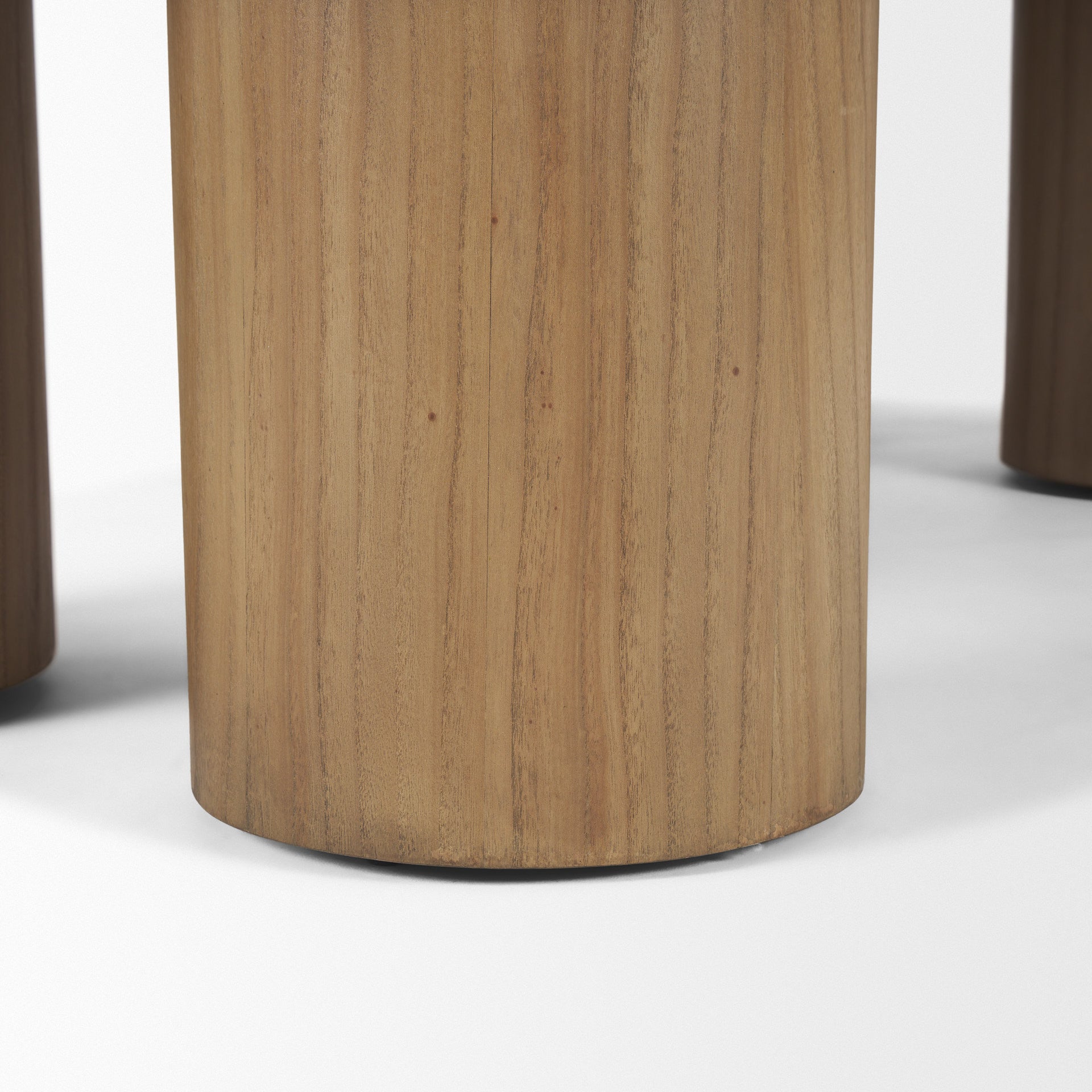 55" Natural Solid Wood Oval Coffee Table-8
