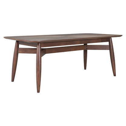 78" Espresso Solid Wood Dining Table-4